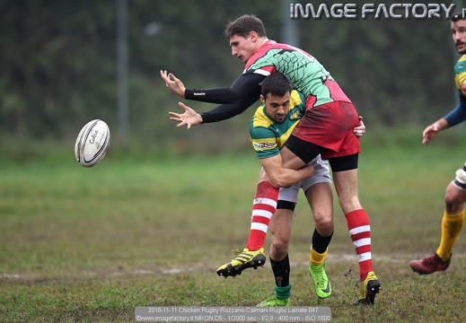 2018-11-11 Chicken Rugby Rozzano-Caimani Rugby Lainate (42-13)